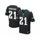 Men's Nike Philadelphia Eagles #21 Patrick Robinson Elite Black Alternate NFL Jersey