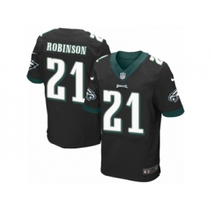 Men's Nike Philadelphia Eagles #21 Patrick Robinson Elite Black Alternate NFL Jersey