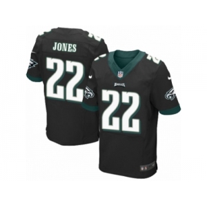 Men's Nike Philadelphia Eagles #22 Sidney Jones Elite Black Alternate NFL Jersey