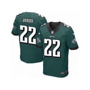 Men's Nike Philadelphia Eagles #22 Sidney Jones Elite Midnight Green Team Color NFL Jersey