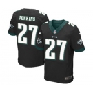 Men's Nike Philadelphia Eagles #27 Malcolm Jenkins Elite Black Alternate NFL Jersey