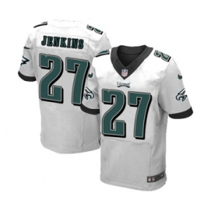 Men's Nike Philadelphia Eagles #27 Malcolm Jenkins Elite White NFL Jersey