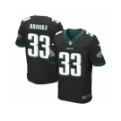 Men's Nike Philadelphia Eagles #33 Ron Brooks Elite Black Alternate NFL Jersey