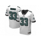 Men's Nike Philadelphia Eagles #33 Ron Brooks Elite White NFL Jersey