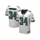 Men's Nike Philadelphia Eagles #34 Donnel Pumphrey Elite White NFL Jersey