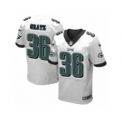 Men's Nike Philadelphia Eagles #36 Dwayne Gratz Elite White NFL Jersey