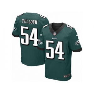 Men's Nike Philadelphia Eagles #54 Stephen Tulloch Elite Midnight Green Team Color NFL Jersey