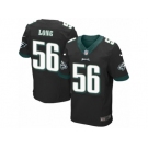 Men's Nike Philadelphia Eagles #56 Chris Long Elite Black Alternate NFL Jersey