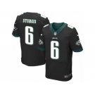 Men's Nike Philadelphia Eagles #6 Caleb Sturgis Elite Black Alternate NFL Jersey