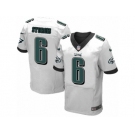 Men's Nike Philadelphia Eagles #6 Caleb Sturgis Elite White NFL Jersey