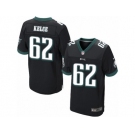 Men's Nike Philadelphia Eagles #62 Jason Kelce Elite Black Alternate NFL Jersey