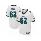 Men's Nike Philadelphia Eagles #62 Jason Kelce Elite White NFL Jersey