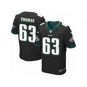 Men's Nike Philadelphia Eagles #63 Dallas Thomas Elite Black Alternate NFL Jersey