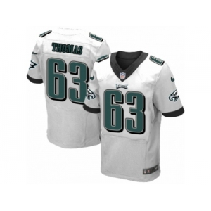 Men's Nike Philadelphia Eagles #63 Dallas Thomas Elite White NFL Jersey
