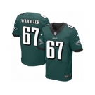 Men's Nike Philadelphia Eagles #67 Chance Warmack Elite Midnight Green Team Color NFL Jersey