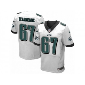 Men's Nike Philadelphia Eagles #67 Chance Warmack Elite White NFL Jersey