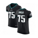 Men's Nike Philadelphia Eagles #75 Josh Sweat Black Vapor Untouchable Elite Player NFL Jersey