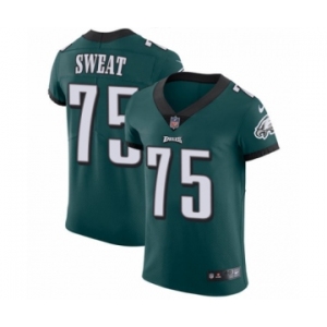 Men's Nike Philadelphia Eagles #75 Josh Sweat Midnight Green Team Color Vapor Untouchable Elite Player NFL Jersey