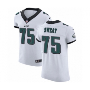 Men's Nike Philadelphia Eagles #75 Josh Sweat White Vapor Untouchable Elite Player NFL Jersey