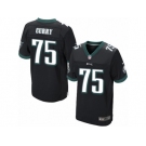 Men's Nike Philadelphia Eagles #75 Vinny Curry Elite Black Alternate NFL Jersey