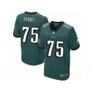 Men's Nike Philadelphia Eagles #75 Vinny Curry Elite Midnight Green Team Color NFL Jersey