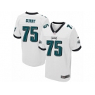 Men's Nike Philadelphia Eagles #75 Vinny Curry Elite White NFL Jersey