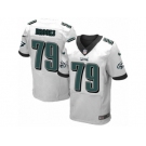 Men's Nike Philadelphia Eagles #79 Brandon Brooks Elite White NFL Jersey