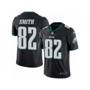 Men's Nike Philadelphia Eagles #82 Torrey Smith Elite Black Rush NFL Jersey