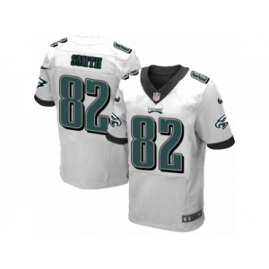 Men's Nike Philadelphia Eagles #82 Torrey Smith Elite White NFL Jersey