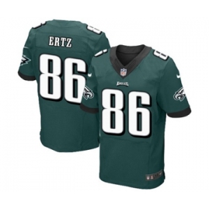 Men's Nike Philadelphia Eagles #86 Zach Ertz Elite Midnight Green Team Color NFL Jersey