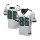 Men's Nike Philadelphia Eagles #86 Zach Ertz Elite White NFL Jersey