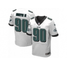 Men's Nike Philadelphia Eagles #90 Marcus Smith II Elite White NFL Jersey