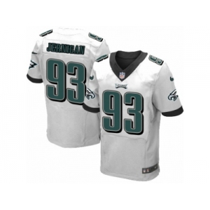 Men's Nike Philadelphia Eagles #93 Timmy Jernigan Elite White NFL Jersey