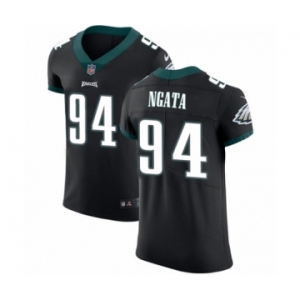 Men's Nike Philadelphia Eagles #94 Haloti Ngata Black Vapor Untouchable Elite Player NFL Jersey