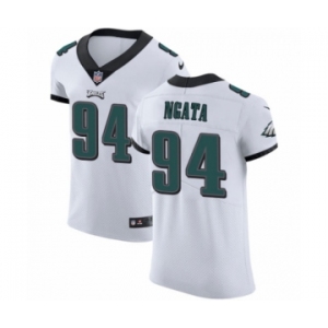 Men's Nike Philadelphia Eagles #94 Haloti Ngata White Vapor Untouchable Elite Player NFL Jersey