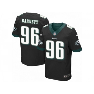 Men's Nike Philadelphia Eagles #96 Derek Barnett Elite Black Alternate NFL Jersey