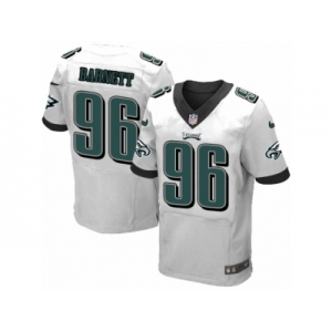 Men's Nike Philadelphia Eagles #96 Derek Barnett Elite White NFL Jersey