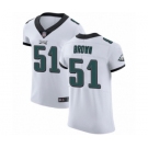 Men's Philadelphia Eagles #51 Zach Brown White Vapor Untouchable Elite Player Football Jersey