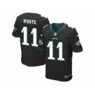 Nike Philadelphia Eagles #11 Carson Wentz Black Alternate Men's Stitched NFL New Elite Jersey[Wentz]