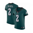 Philadelphia Eagles #2 Jalen Hurts Midnight Green Team Color Vapor Untouchable Elite Player Football Jersey