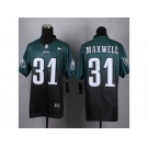 nike jerseys philadelphia eagles #31 byron maxwell green-black[Elite drift fashion][second version]