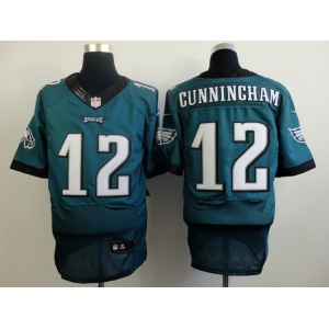 nike nfl jerseys philadelphia eagles #12 cunningham green[Elite]