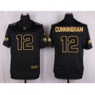 nike nfl jerseys philadelphia eagles #12 randall cunningham black gold collection[Elite]