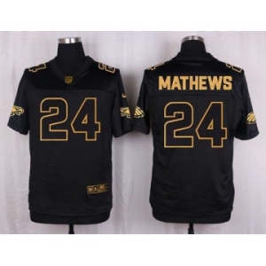 nike nfl jerseys philadelphia eagles #24 mathews black gold collection[Elite][mathews]