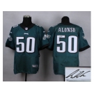 nike nfl jerseys philadelphia eagles #50 kiko alonso green[elite][signature]