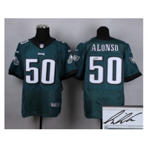 nike nfl jerseys philadelphia eagles #50 kiko alonso green[elite][signature]