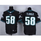 nike nfl jerseys philadelphia eagles #58 t.cole black[Elite]