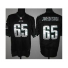 nike nfl jerseys philadelphia eagles #65 johnson black[Elite]