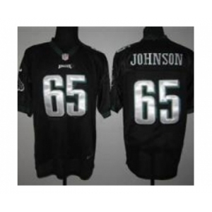 nike nfl jerseys philadelphia eagles #65 johnson black[Elite]