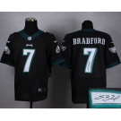 nike nfl jerseys philadelphia eagles #7 bradford black[Elite bradford][signature]